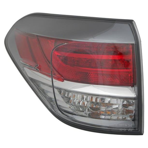 KarParts360 For 2013 2014 2015 LEXUS RX350 Tail Light Assembly Driver (Left) Side w/Bulbs