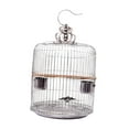 thumbnail image 2 of Jaula con soporte para loros, jaula colgante de acero inoxidable, transportador para pájaros, jaula para periquitos, jaula para pájaros pequeños, 38cmx62cm, 2 of 8