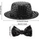 thumbnail image 2 of Sombrero para perros Sombrero para perros Sombrero para mascotas Conjunto de pajarita Sombrero de lentejuelas negras Perros Gatos Regalo Heilwiy de moda, 2 of 2