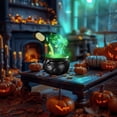 thumbnail image 5 of Floating Potion Cauldron Halloween Decorations,Cauldron Halloween Decor with Magic Floating Potion Bottles Fog Diffuser Spooky,Witches Cauldrons Cauldron Diffuser Halloween Black Witch Pot, 5 of 9