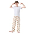 thumbnail image 3 of Wobogo Winter Orange Cat Long Pajama Pants Bottoms Soft Sleepwear with Pockets, 3 of 9