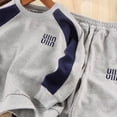 thumbnail image 5 of zuwimk Toddler Baby Boy Fall Winter Outfits Letter Crewneck Sweatshirt Casual Pants 2Pcs Clothes Set(1-2 Years,Grey), 5 of 5