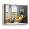 thumbnail image 2 of Designart "Horizon With Coastal Windows I" Coastal Windows Floater Framed Canvas Art Print, 2 of 5
