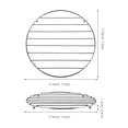 thumbnail image 2 of MLINS Holder Circular Iron Placemat 17.90X17.90X1.20CM Silver, 2 of 8