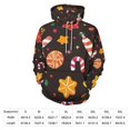 thumbnail image 4 of POBUDS Hoodie, Regular Fit Sporty Pullover Hooded Sweatshirt for Men Women Christmas Candy Pattern L, 4 of 6