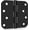 Matte Black, variant on 12 Pack  4 inch Door Hinges White Exterior Door Hinges - Residential Hinges for Interior and Exterior Doors, 5/8" Radius Corners, Iron