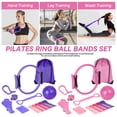thumbnail image 2 of Pilates Kit for Home Workouts Pink 13 Piece Set with Pilates Ring and Ball Pilates Resistance Bands for Full Body Home Exercise Routines, 2 of 7