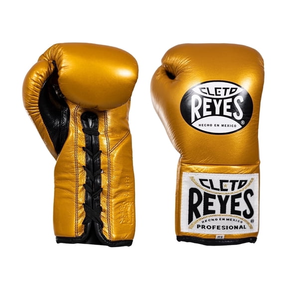 Cleto Reyes Professional Boxing Gloves for Men and Women (10oz, Solid Gold)