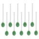 thumbnail image 1 of Advancent 10x Cucharillas de vidrio Apto para lavavajillas Cuchara agitadora para remover la barra de café Verde claro Mostrada Verde oscuro, 1 of 1