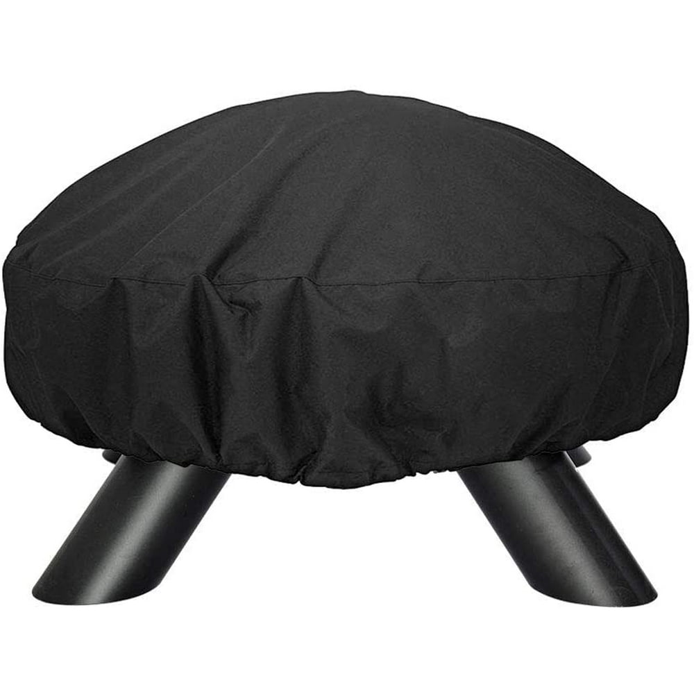 Galileo Fire Pit Cover Waterproof 600D Heavy Duty Round Patio Fire