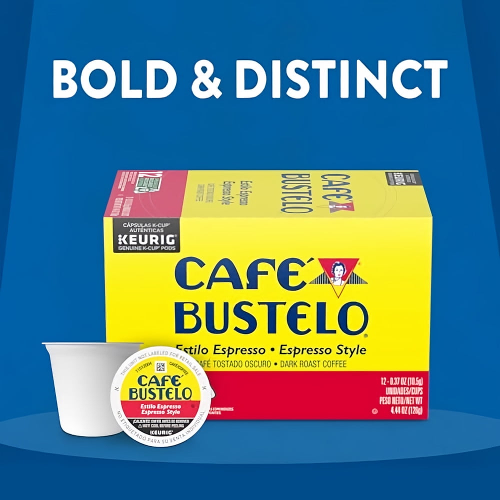 Cafè Bustelo Dark Roast Coffee K-Cup Pods Espresso Style - 12 ct (Pack of 5)