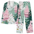 thumbnail image 4 of Xihbxyly Christmas Pajamas for Women, Women's Christmas Printed Pajama Set for Daily Home Wear Two-Piece Pajama Set with Pocket, 4 of 6