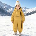 thumbnail image 2 of Teyfeniy Toddlers Winter Snowsuits Hooded Insulated 1 Piece Thicken Thermal Outdoor Activity Zip up Windproof Kids Winter Jumpsuit, 2 of 10