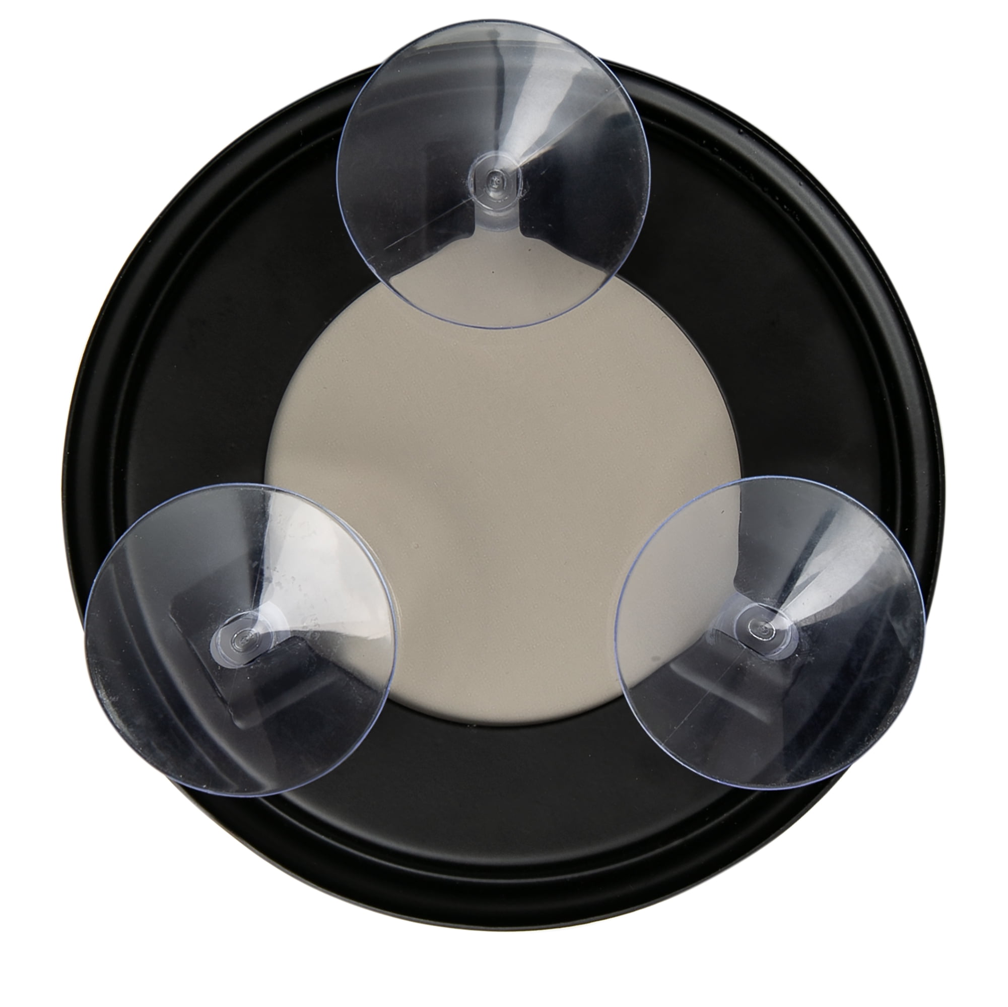 Era Shire Suction Fogless Mirror with Suction Cups, Black 6in Diameter, Shire Fogless Mirror