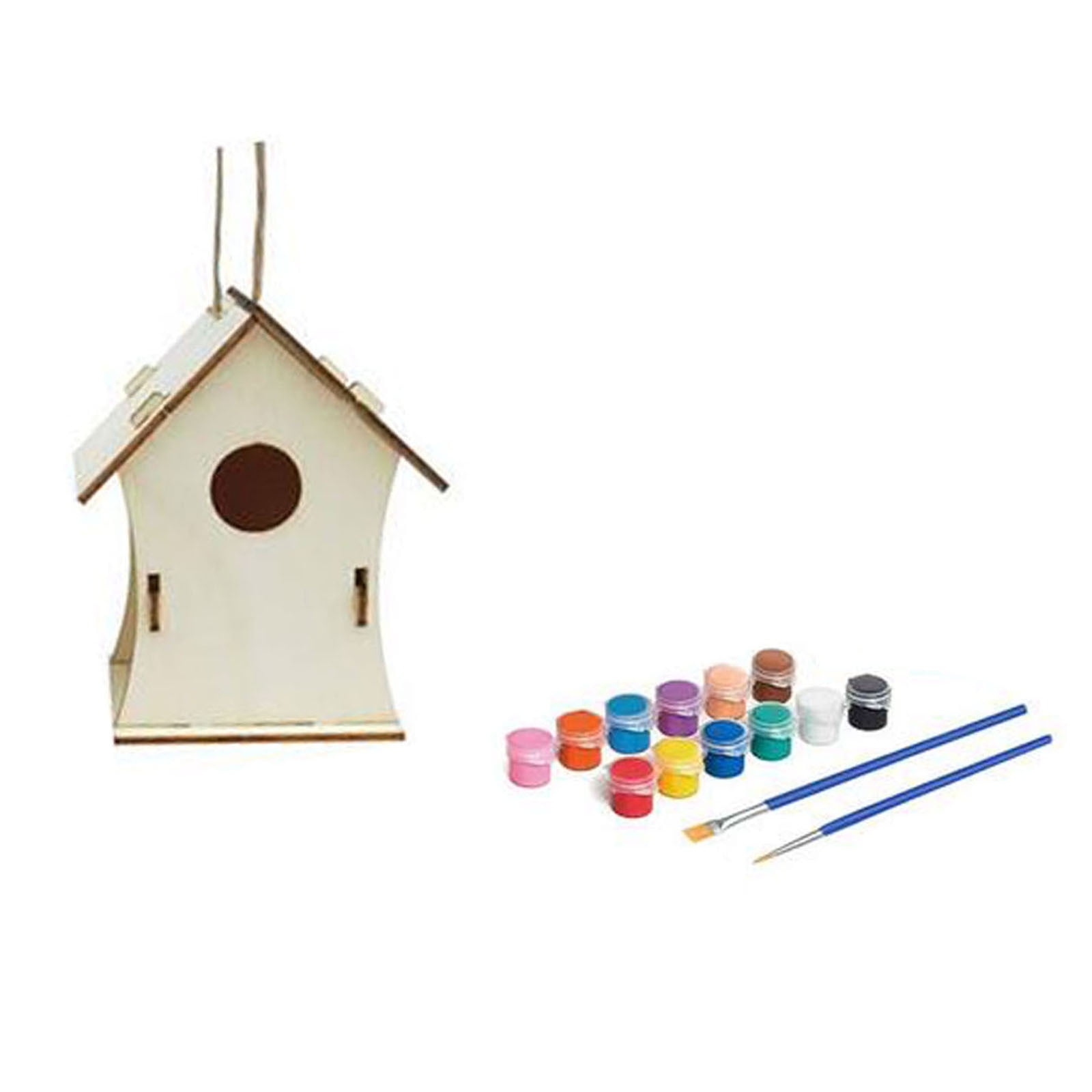 Arts and Crafts, 2 Pack DIY Bird House & Wind Chime, Kids Crafts