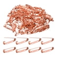 thumbnail image 1 of Uxcell 120 Pcs Alfiler de Barra de Seguridad 30mm Oro Rosa Alfileres de Broche con Cierre de Bloqueo para Manualidades DIY Etiquetas con Nombre Insignias Fabricación de Joyas, 1 of 6
