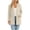 Beige, variant on Women's Duster Cardigan Eyelet Embroidery Open Front Long Sleeve Mid Length with Pockets