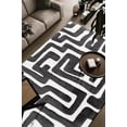 thumbnail image 2 of Luna Meara Black and Ivory Recycled Polyester Area Rug, 2 of 7