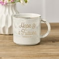 thumbnail image 2 of Christian Art Gifts Marble Ceramic Coffee & Tea Mug w/Gold Trim for Men & Women: Hope & a Future - Jer. 29:11 Encouraging Bible Verse, Non-toxic Lead-Free Novelty Drinkware, White/Gray Swirl, 13 oz., 2 of 3