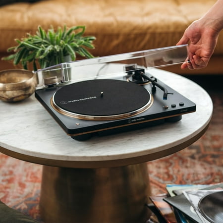 Audio-Technica - Audio Technica AT-LP70XBT-BZ Wireless Turntable - Black
