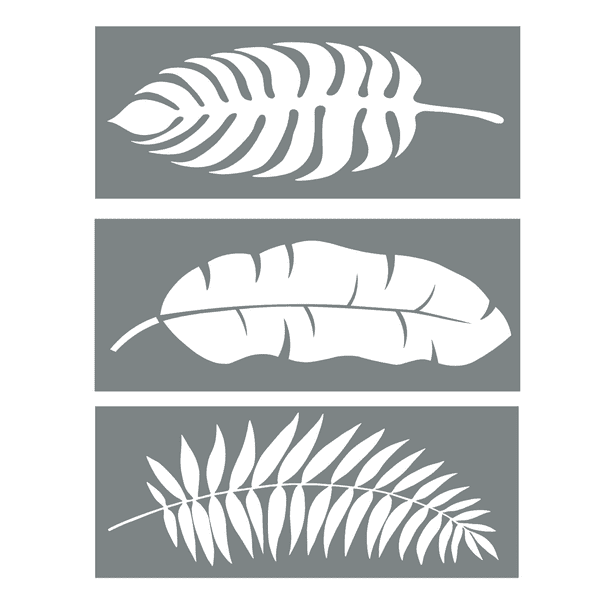 Leaf Stencil Set Pack Of 3 Unique Leaf Wall Stencil Designs For Painting Use This Leaf Stencil Kit To Update Your Home Decor Walmart Com Walmart Com