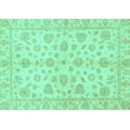 thumbnail image 1 of Ahgly Company Indoor Rectangle Oriental Turquoise Blue Traditional Area Rugs, 3' x 5', 1 of 4