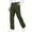 Army Green, variant on Boys' Pull-On School Uniform Pants Elastic Waist Straight Leg Trousers with Pockets Multi Color