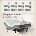 thumbnail image 3 of Sven & Son Classic Adjustable Bed Base, Head and Foot Lift, Massage, Under-Bed Lights, USB, Gel Memory, Zero Gravity Smart Frame - Queen + 14 inch Hybrid Spring Matt (Medium Soft), 3 of 7