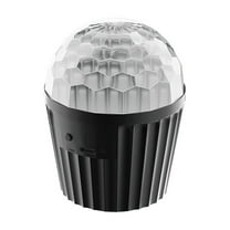 Hxlamzoo LED Colorful Rotating Stage Light with Music Sync & RGB Beam Effects | Remote Control for DJ Events, Weddings, Nightclubs