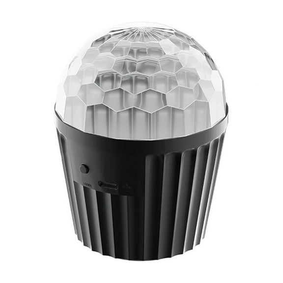 Hxlamzoo LED Colorful Rotating Stage Light with Music Sync & RGB Beam Effects | Remote Control for DJ Events, Weddings, Nightclubs