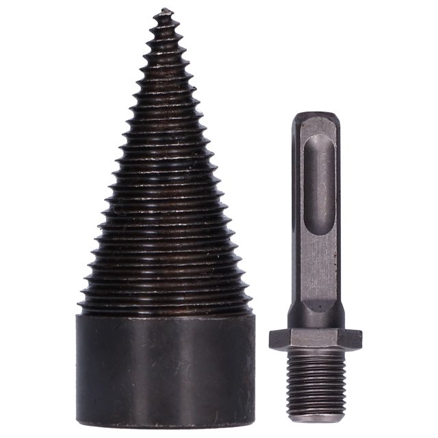 42mm Wood Splitter Bit Chopping Tool HighSpeed Steel for Electric Hammer Impact Drill(Square Handle )