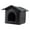Black, variant on Outdoor Cat House Weatherproof for Winter, Cat House for Outdoor/Indoor Cats, Feral Cats Shelter, Easy to Assemble Dog House for Small Dogs , Green