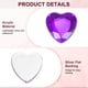 thumbnail image 2 of Paquete de 200 Strass en Forma de Corazón, Pegatinas de Strass de Corazón de Acrílico de 12mm para Manualidades/Pintura/Joyería, Gemas Plásticas de Respaldo Plano [Púrpura Oscuro], 2 of 6