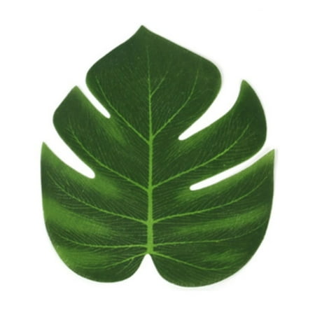 GQDIN Artificial Tropical Leaves for Party Decor – Luau, Jungle & Beach Theme Centerpieces – Hawaiian BBQ Wedding Backdrop Garland – Fake Palm Leaves