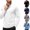 White, variant on Urbanix Men's Henley Shirts Casual Long Sleeve Blouse Relaxed Henley Neck Collared Golf Shirt Outdoor Workout Wear with One Pocket