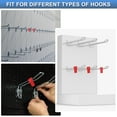 thumbnail image 4 of Uxcell 100pcs Peg Hook Locks Stop Locks, 6mm ABS Pegboard Display Hook Security Lock, Anti Sweep Theft Stop Locks for Retail Shop and Shopping Center Pegboard Display, Red, 4 of 7
