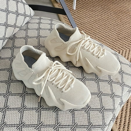 

Unisex Coconut Shoes Sports Runner Shoes Flying Woven Shoes Breathable Mesh Upper Couple Shoes for Men Women