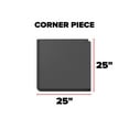 thumbnail image 1 of WeatherTech ComfortMat Connect, 24 by 36 Inches Anti-Fatigue End Mats, Woven Pattern, Black - Set of 2, 1 of 4