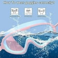 thumbnail image 3 of Sutcalibrat Swim Goggles, Hd Children's Large Frame Waterproof And Anti-Fog Swimming Goggle, Suction Goggles Kids, 3 of 7