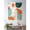 thumbnail image 2 of Colorful Abstract Organic Shapes And Lines 251 Poster Wall Art, Modern Wall Decor For Living Room Bedroom, 12x18 UNFRAMED, 2 of 3