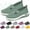 Green_01, variant on Willtoo Women's Woven Orthopedic Breathable Soft Shoes Go Walking Slip on Diabetic Foam Shoes Hands Free Slip in Sneakers Arch Support Dark Purple