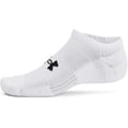 thumbnail image 3 of Unisex Under Armour UA Essential 6-Pack Ultra Low Socks Color: With Size: MEDIUM, 3 of 3