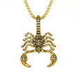thumbnail image 4 of ievspot 1 Pcs Men's Large Heavy Stainless Steel Pendant Necklace Silver Black Scorpion Necklace Gothic Pendant Necklace, 4 of 5