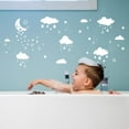 thumbnail image 3 of Calcomanías de pared de nubes, luna blanca y estrellas, vinilos decorativos para el hogar, papel tapiz mural de nubes, decoración de pared artística, 3 of 6