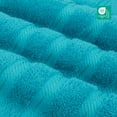 thumbnail image 3 of American Soft Linen Luxury Turkish Hand Towel Set, 100% Cotton 4 Piece Hand Face Towels for Bathroom and Kitchen, Aqua Blue, 3 of 9