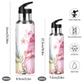 thumbnail image 2 of Leaves Flowers with Gnomes Sports Water Bottle with Straw Lid Insulated Stainless Steel Leak Proof BPA Free Thermal Mug with Handle for Gym Yoga Cycling Camping, 2 of 8