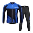thumbnail image 1 of Trajes de ciclismo Conjunto de ropa de ciclismo para hombre Otoño invierno Chaqueta corta a prueba de viento Jersey de ciclismo con pantalones acolchados en 3D Pantalones Lixada Trajes de ciclismo, 1 of 7