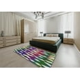thumbnail image 4 of Ahgly Company Indoor Square Patterned Green Novelty Area Rugs, 6' Square, 4 of 6