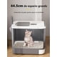 thumbnail image 3 of Caja de Arena para Gatos Plegable, Arenero Cerrado para Gato con Tapa, Equipada con luz UV y Bolsa Desodorante y Pala para Arena, Cat Litter Box Resistente Olores y Salpicaduras Box, 3 of 7