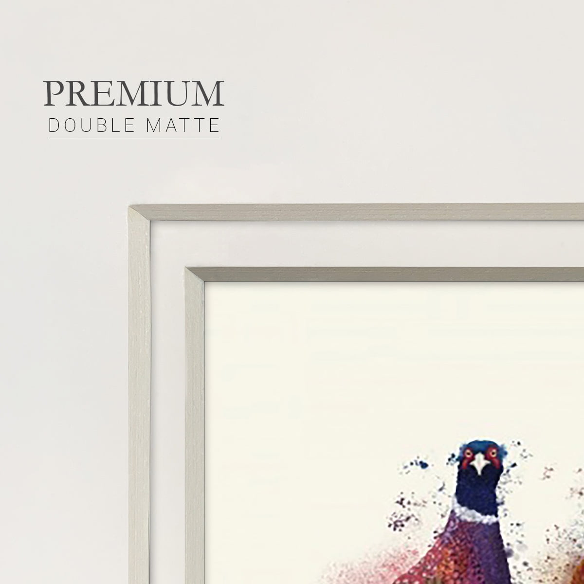 Pheasant TrioPremium Framed Print